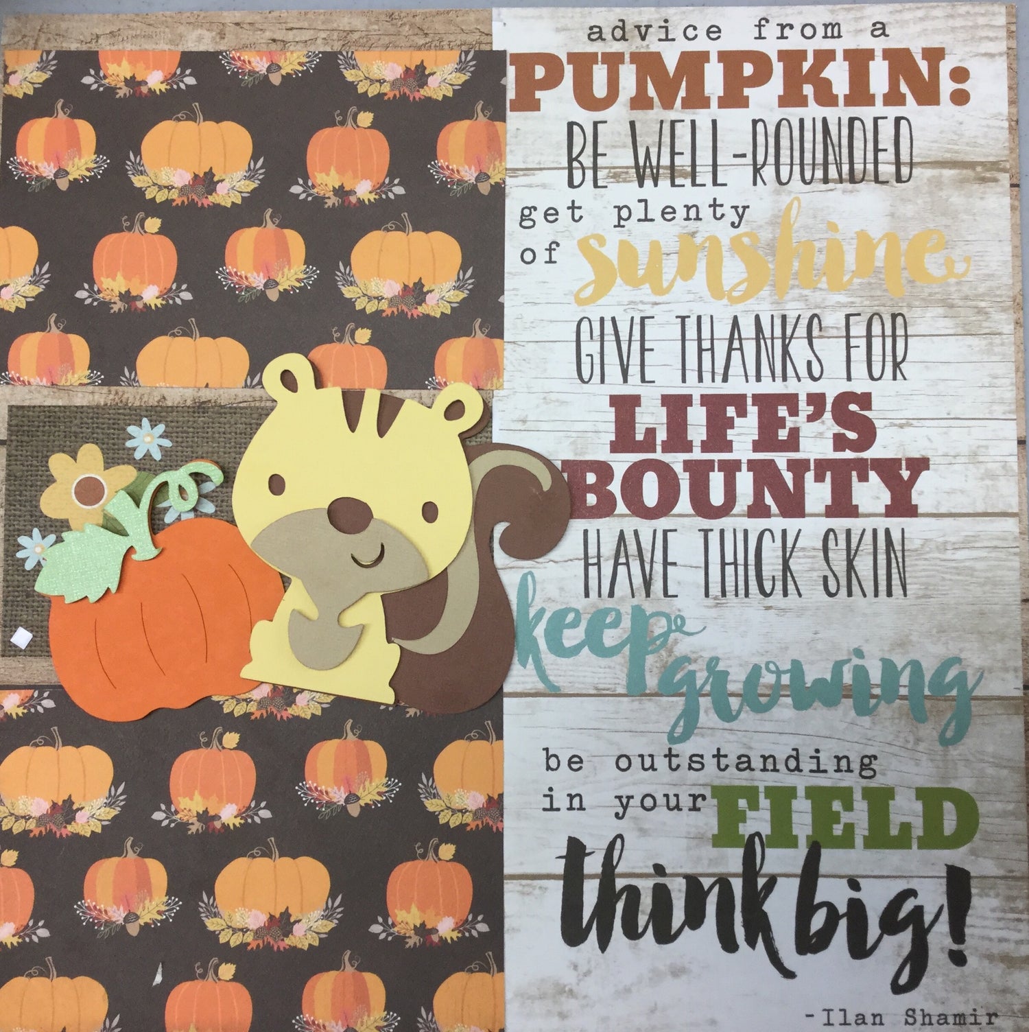 Page Kit (2) 12X12 THANKFUL PUMPKIN Scrapbook @Scrapbooksrus