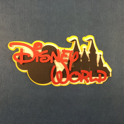 Disney DISNEY WORLD Custom Die Cut Scrapbooksrus 