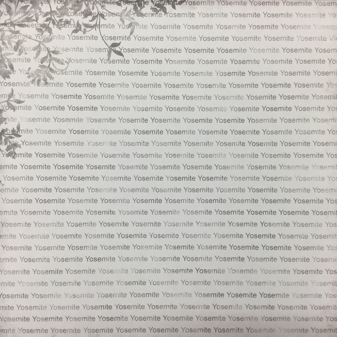 YOSEMITE Floral -Left 12"X12" Scrapbook Paper Scrapbooksrus