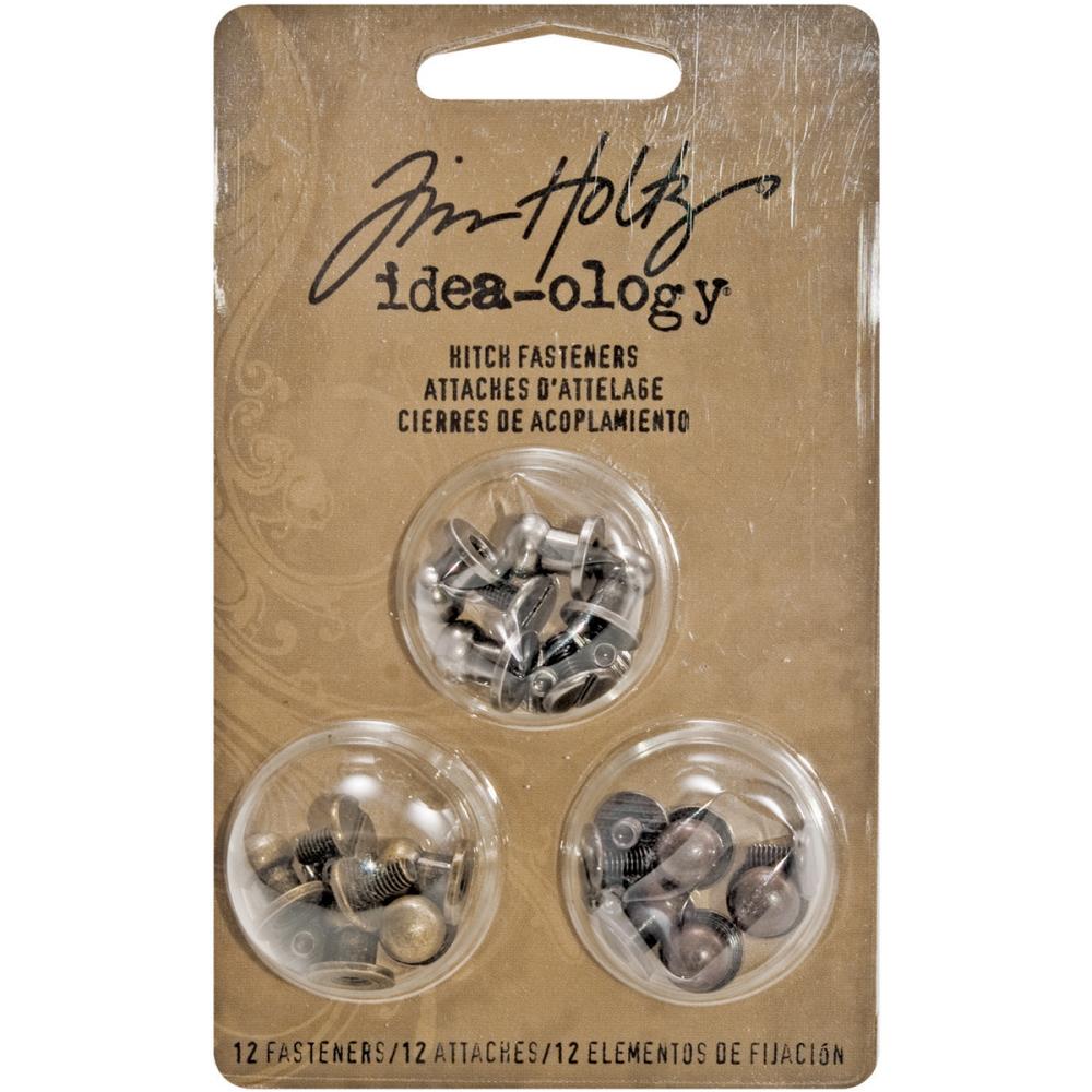 Tim Holtz Idea Ology HITCH FASTENERS 12 pc