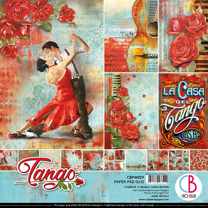 Ciao Bella TANGO Paper Pad 12 Sheets Scrapbooksrus 