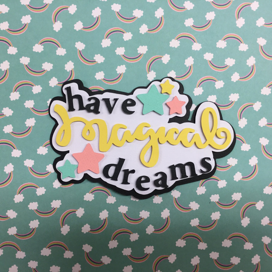 HAVE MAGICAL DREAMS Custom Scrapbook Die Cut Embellishments Scrapbooksrus 