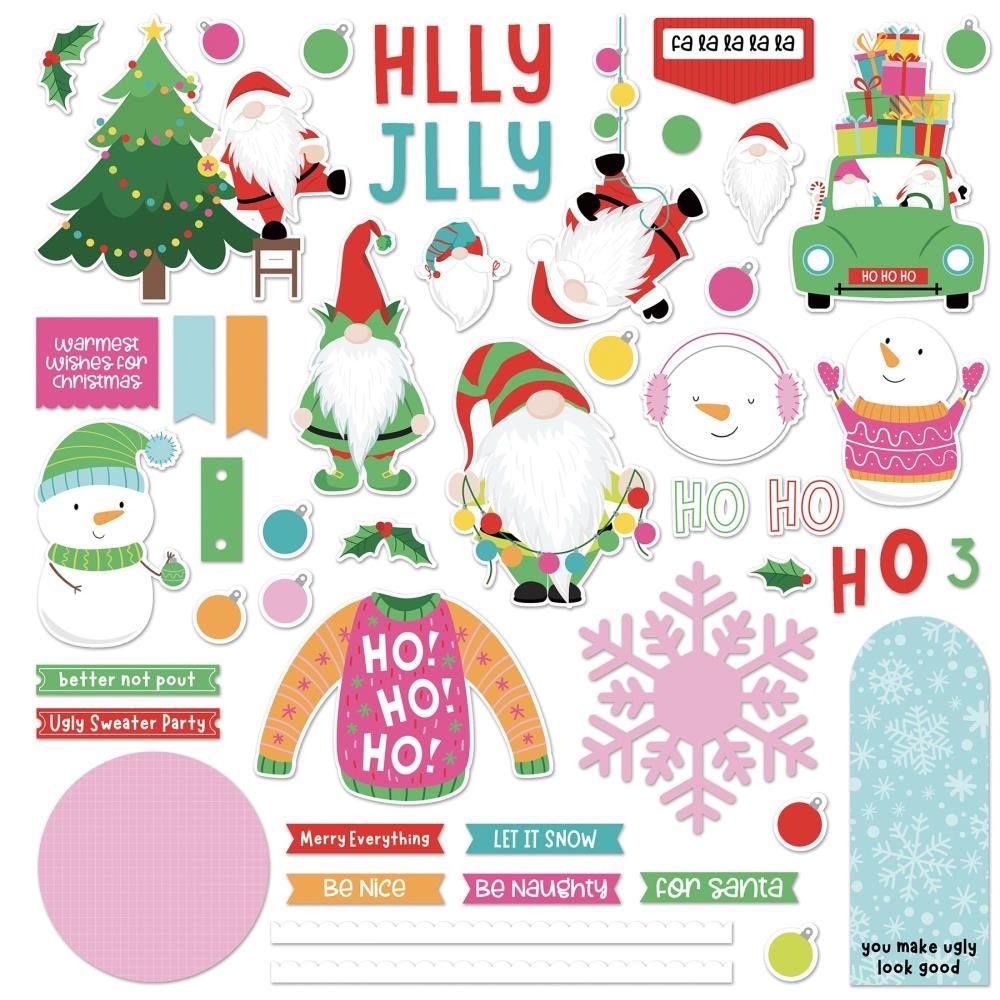 PhotoPlay Tulla &amp; Norbert’s Christmas Party 12”x12” CARD KIT STICKERS Sheet Scrapbooksrus 