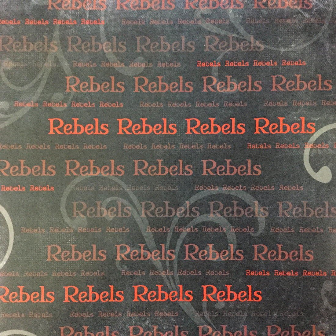 Old Antique Words REBELS 12x12 Scrapbook Paper Scrapbooksrus 