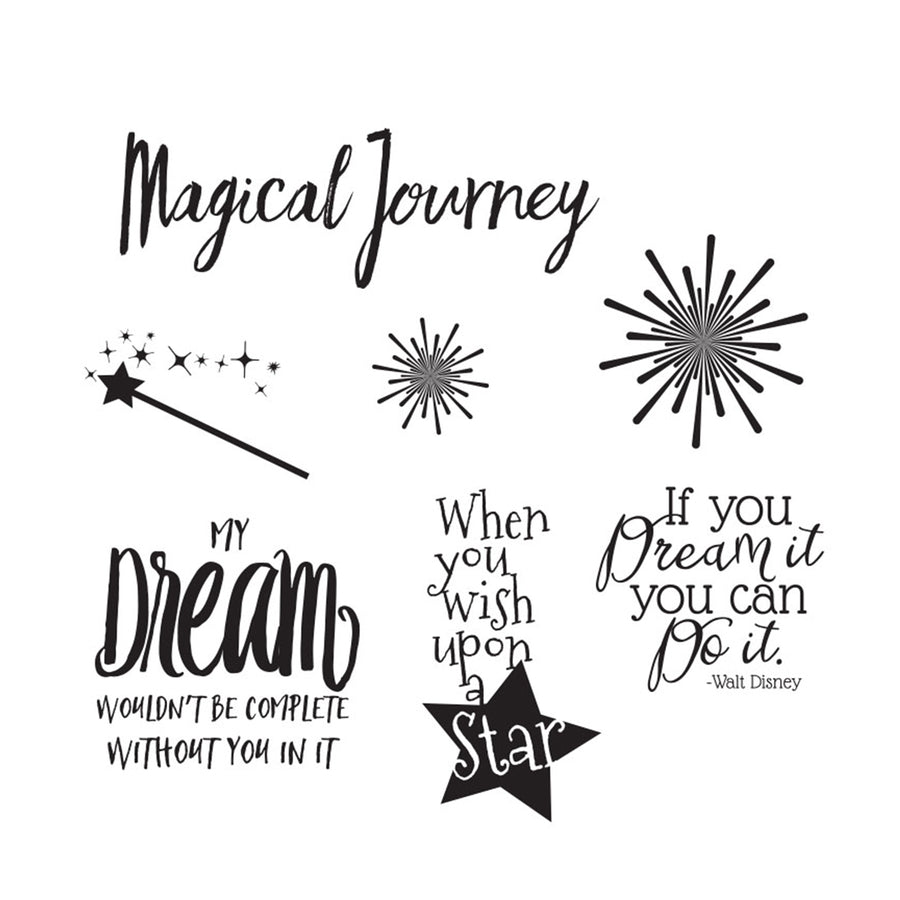 Fun Stampers Journey MAGICAL STICKY QUOTES 2 Sheets Scrapbooksrus