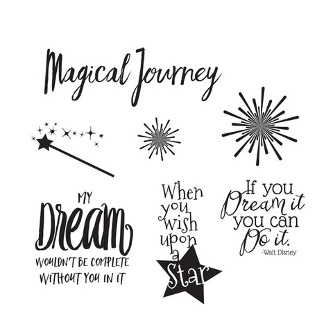 Fun Stampers Journey MAGICAL STICKY QUOTES 2 Sheets Scrapbooksrus 
