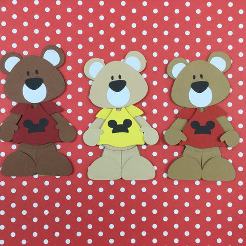 Teddy Bear DISNEY Die Cut Embellishment Scrapbooksrus 