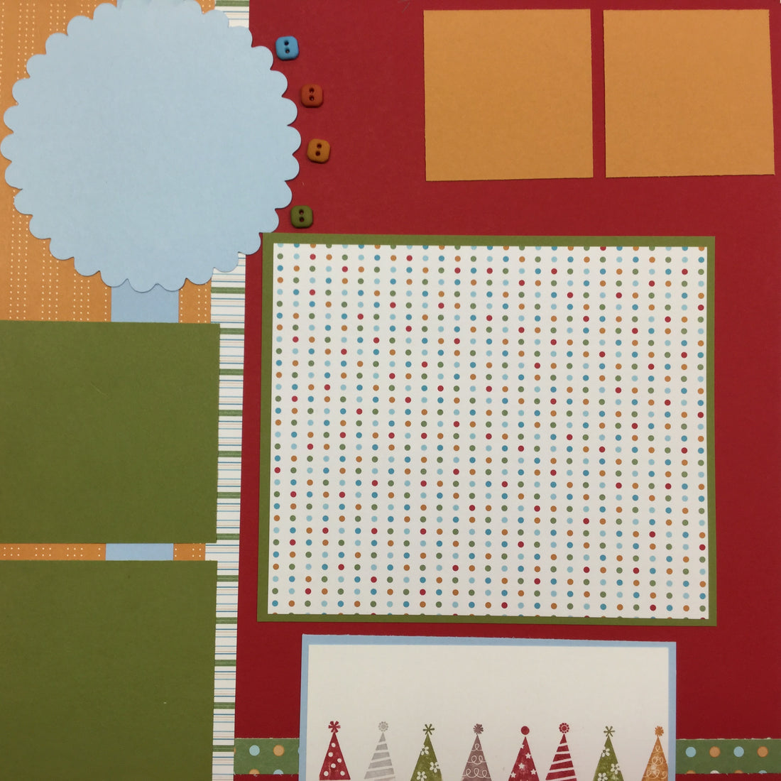 Premade Page B IS FOR BIRTHDAY (2) 12X12 Scrapbook @Scrapbooksrus