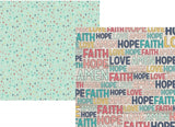 Simple Stories Faith I BELIEVE 12x12” Scrapbook Paper Scrapbooksrus 