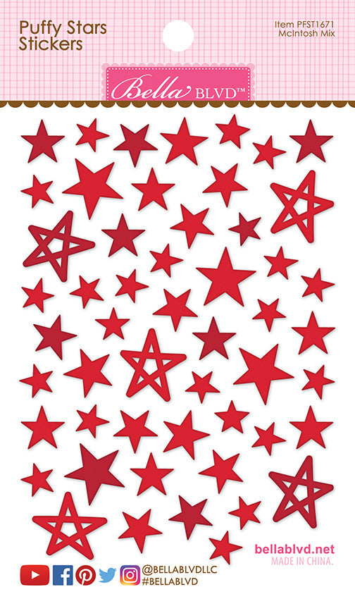 Bella Blvd PUFFY STARS Stickers