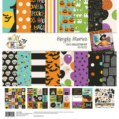 Simple Stories SAY CHEESE HALLOWEEN 12&quot;X12&quot; Collection Kit Scrapbooksrus 