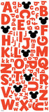 EK Success MICKEY ALPHABET Stickers 110 pc. Scrapbooksrus 