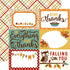 Echo Park Fall Is In The Air 4x6 JOURNALING CARDS 12x12 Cardstock Paper Scrapbooksrus 