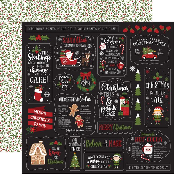 Echo Park Christmas Magic HOME FOR CHRISTMAS 12”x12” Scrapbook Paper Scrapbooksrus