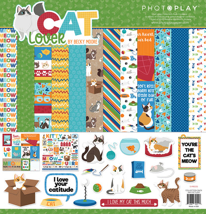 Photoplay CAT LOVER 12X12 Paper Collection Pack Scrapbooksrus 