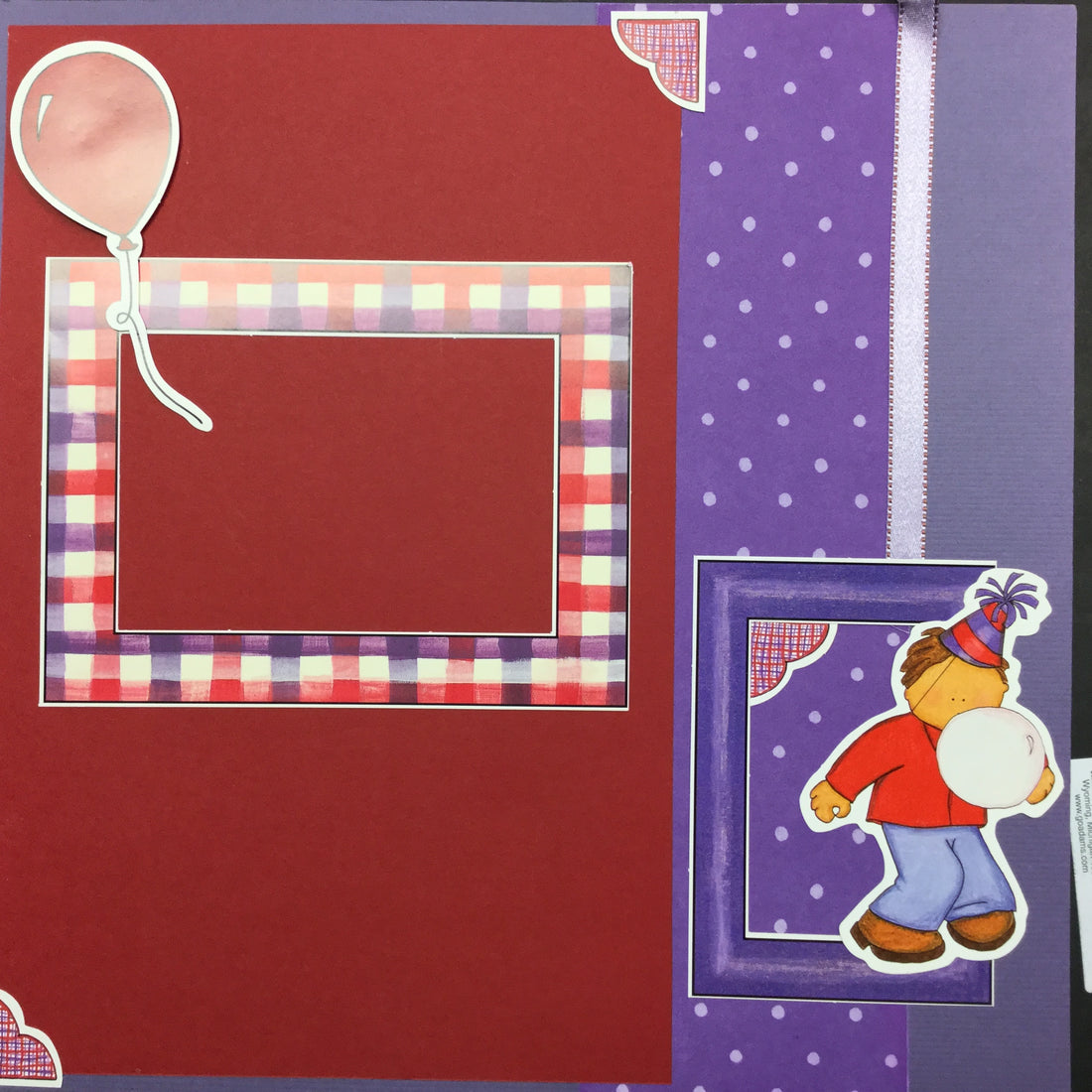 Premade Pages THE CAKE (2) 12"x12" Scrapbook Happy Birthday Scrapbooksrus