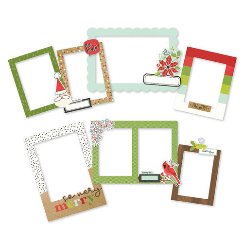 Simple Stories MAKE IT MERRY Chipboard Frames 6pc. Scrapbooksrus
