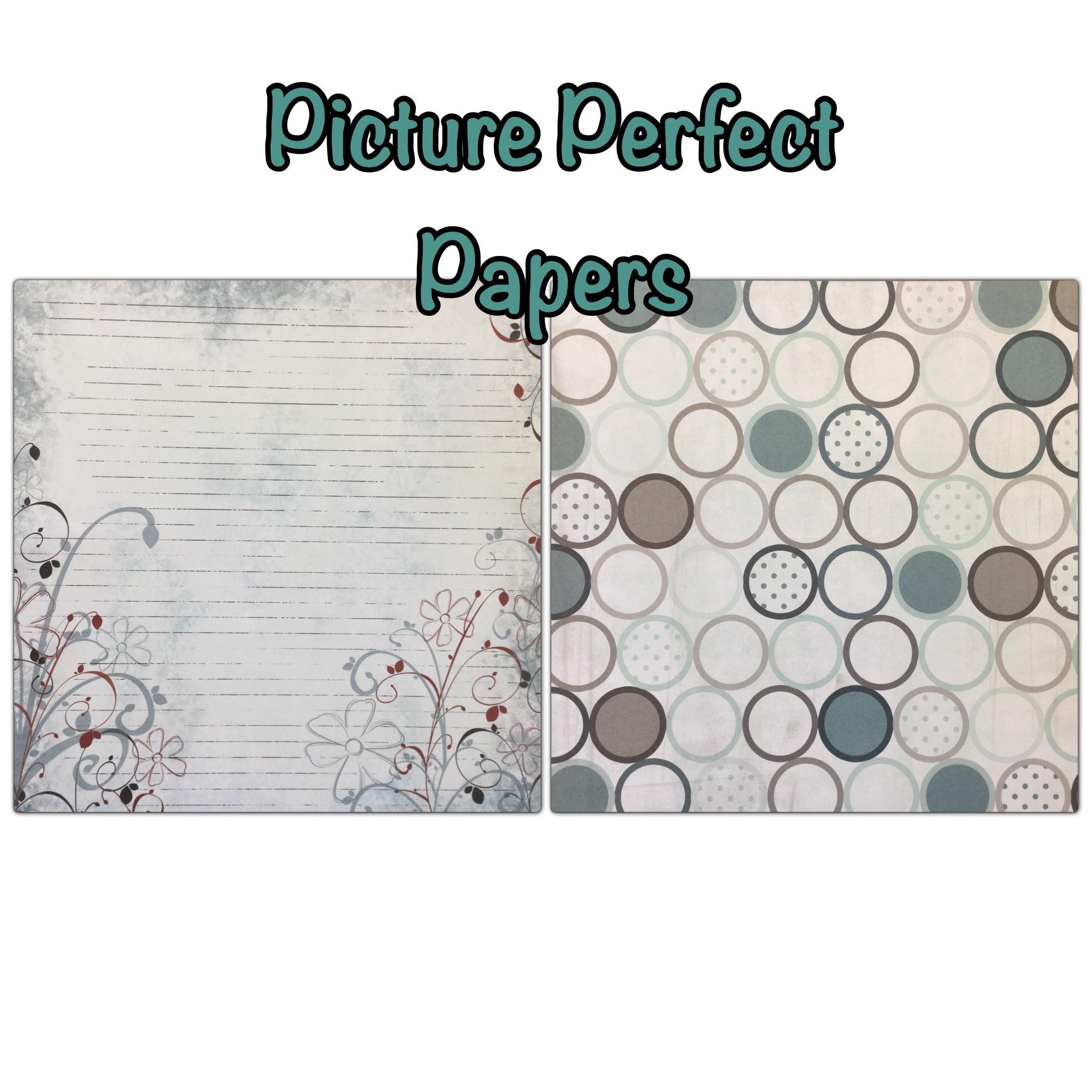 Storytellers PICTURE PERFECT KIT 12&quot;X12&quot; Scrapbook Paper &amp; DieCuts 28pc