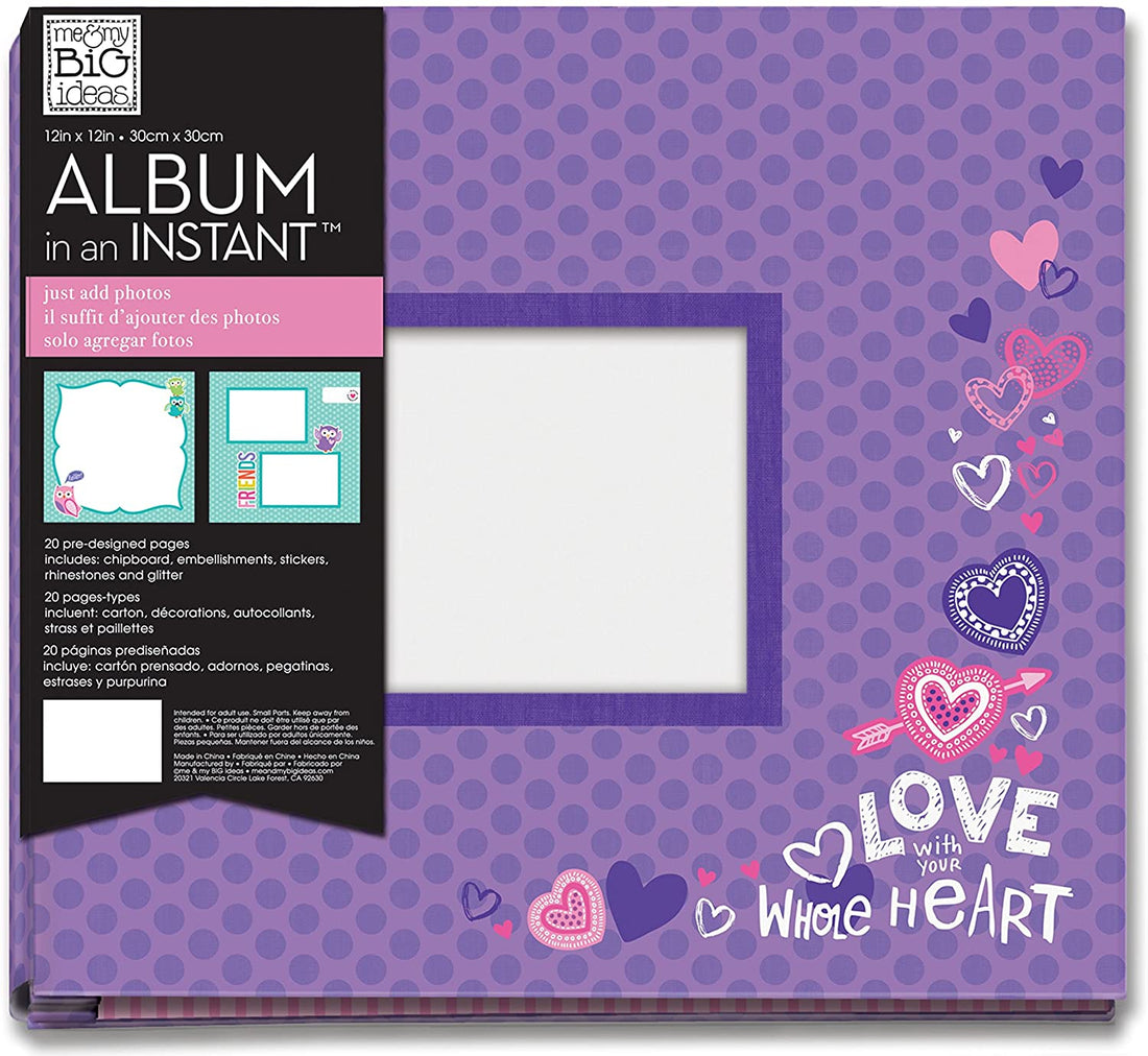 Me &amp; My Big Ideas LOVE TWEEN 12”x12” Scrapbook Album Scrapbooksrus 