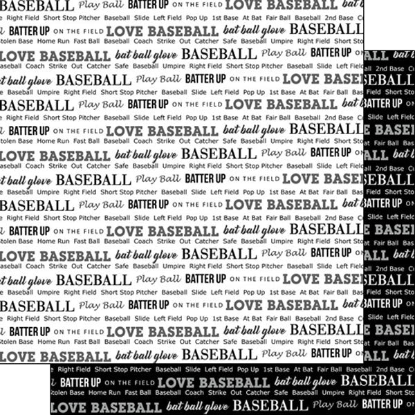 Scrapbook Customs BASEBALL PRIDE 2 12X12 Sports Sheet Scrapbooksrus