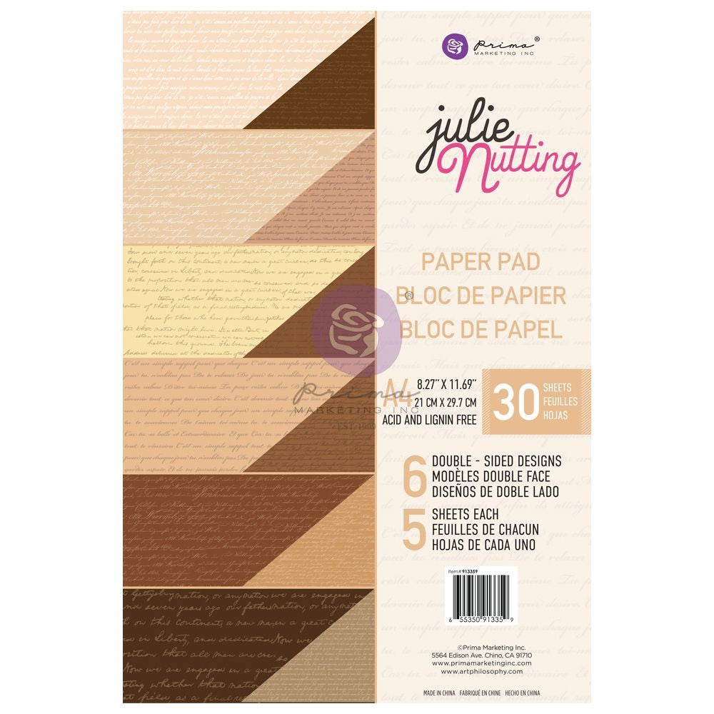 Prima Julie Nutting SKINTONES  8.27”x 11.69” A4 PAPER PAD 30 Sheets Scrapbooksrus 