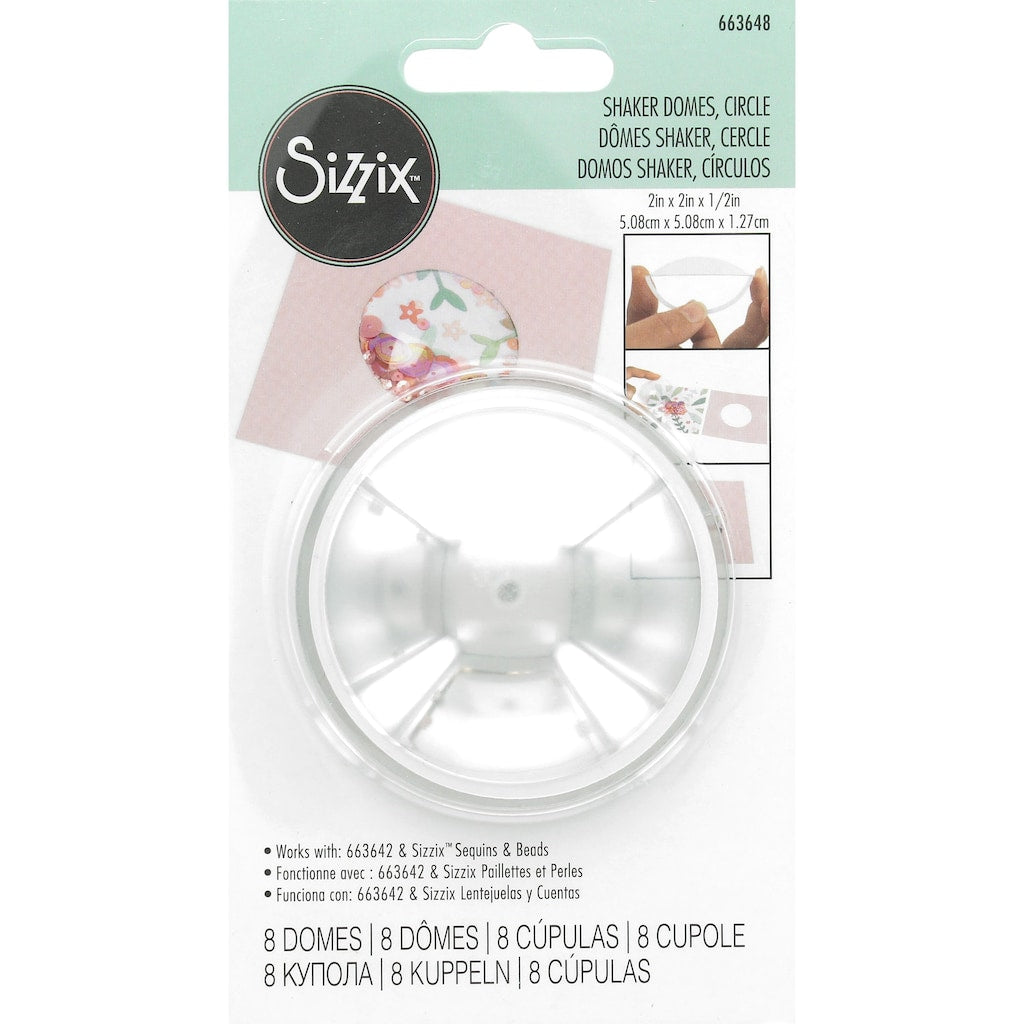 Sizzix Shaker Domes CIRCLE 8pc Scrapbooksrus