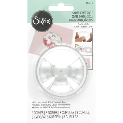 Sizzix Shaker Domes CIRCLE 8pc Scrapbooksrus 