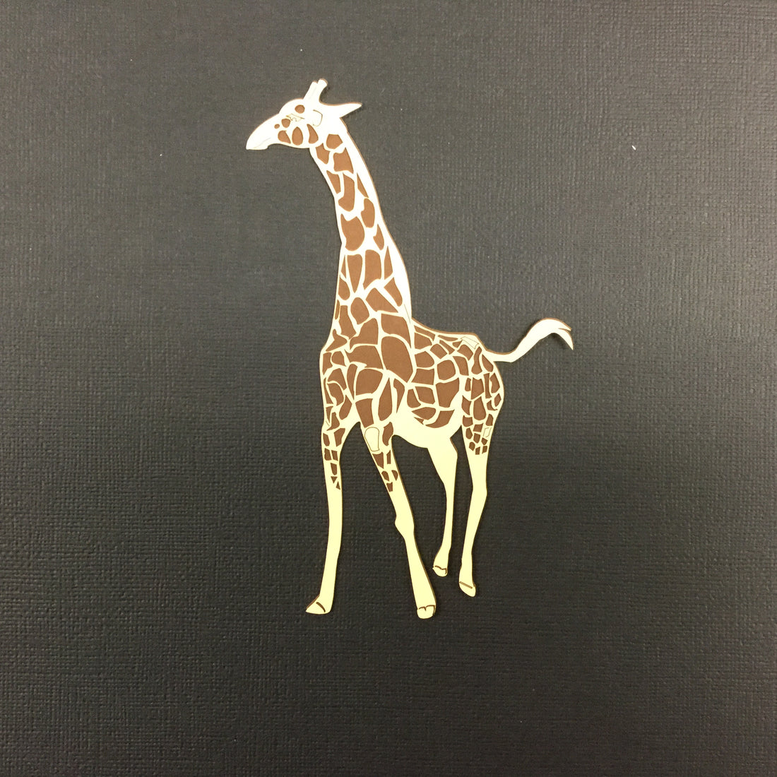 GIRAFFE Custom Scrapbook Die Cut Small Scrapbooksrus