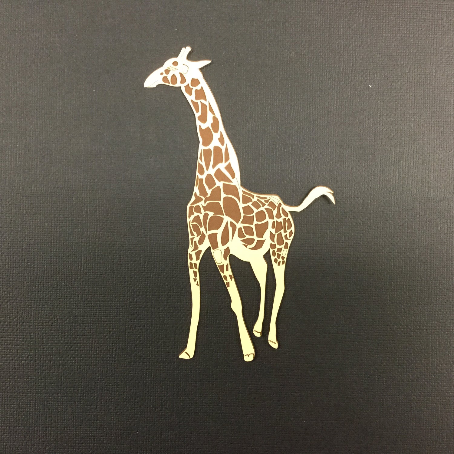 GIRAFFE Custom Scrapbook Die Cut Small Scrapbooksrus 