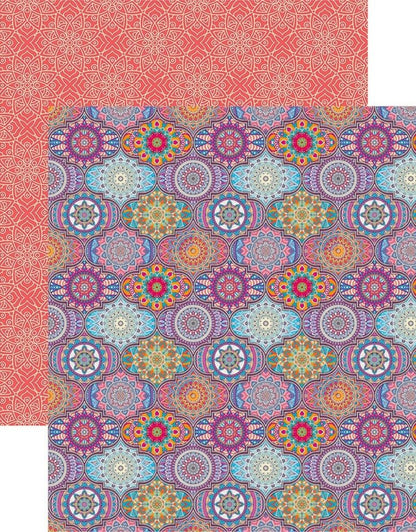 Reminisce NAMASTE Scrapbook Paper Pack 2pc Scrapbooksrus 