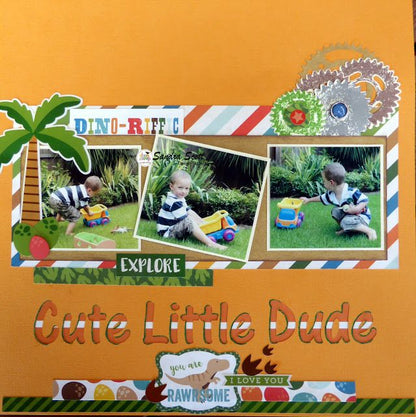 Echo Park DINO FRIENDS Scrapbook Kit