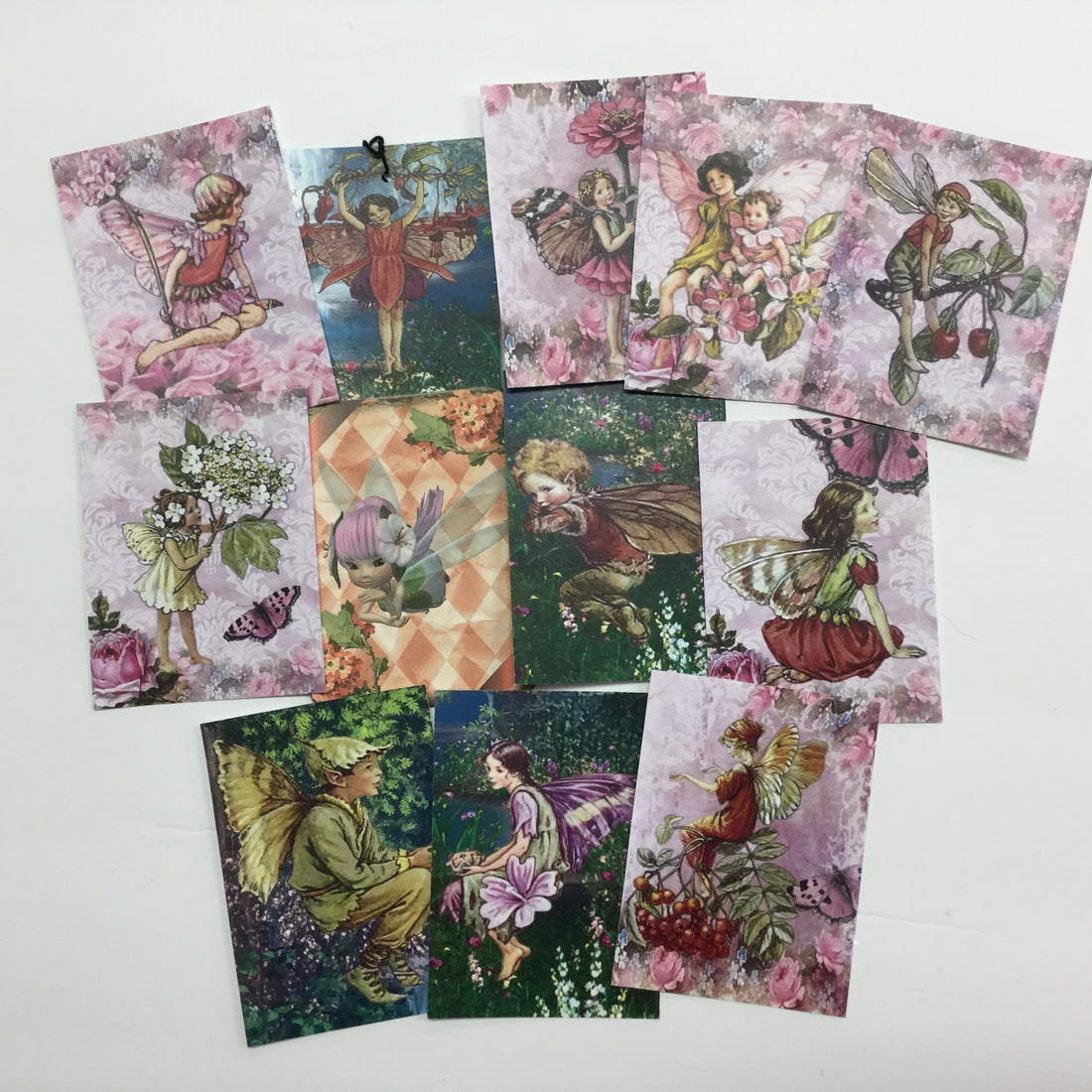 Tags & Ephemera 12pc VINTAGE FAIRIES GIRLS & BOYS ATC CARDS Scrapbooksrus