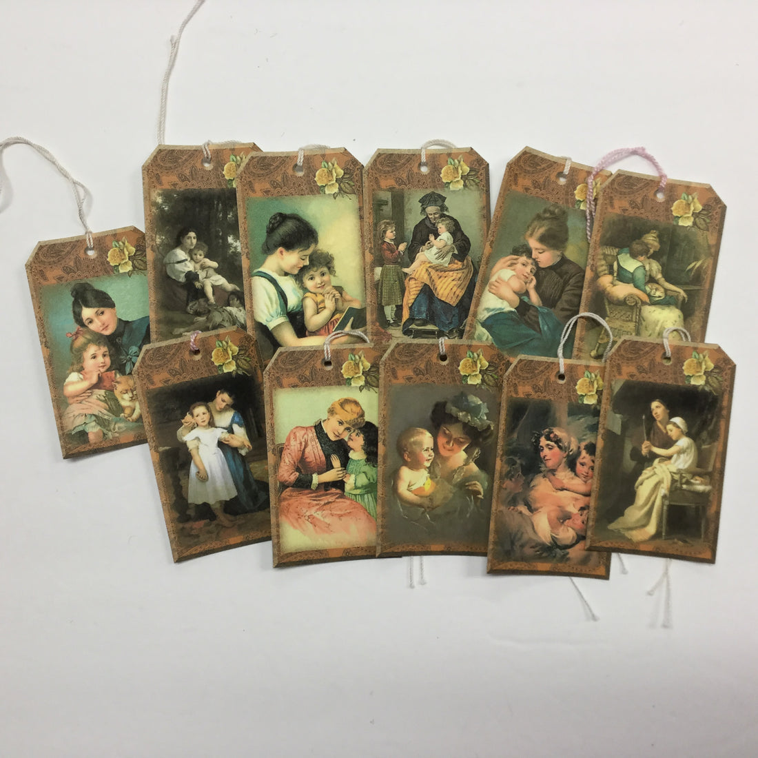 Tags & Ephemera 11pc VINTAGE MOTHER & CHILD Scrapbooksrus