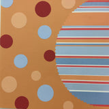 Premade LUCKY STRIPES& CIRCLES (2) 12”X12” Scrapbook Pages Scrapbooksrus 