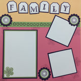 Premade Page FAMILY TIME (2) 12X12 Scrapbook @Scrapbooksrus