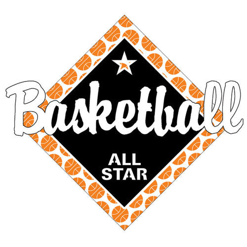 BASKETBALL ALL STAR Laser Cut 1pc Scrapbook Customs Scrapbooksrus