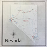 Nevada Adventure Map Scrapbook Paper @scrapbooksrus