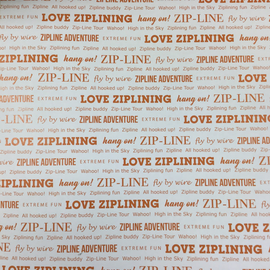 ZIPLINE PRIDE 2 ORANGE 12”x12” Sheet Scrapbook Customs Scrapbooksrus