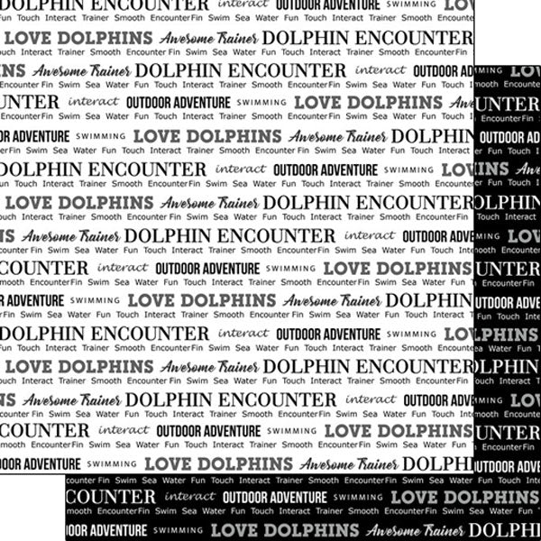 DOLPHIN ENCOUNTER PRIDE 2 12X12 Scrapbook Paper Scrapbook Customs Scrapbooksrus