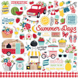 Echo Park 12"x12" A SLICE OF SUMMER 13pc COLLECTION KIT Scrapbooksrus 