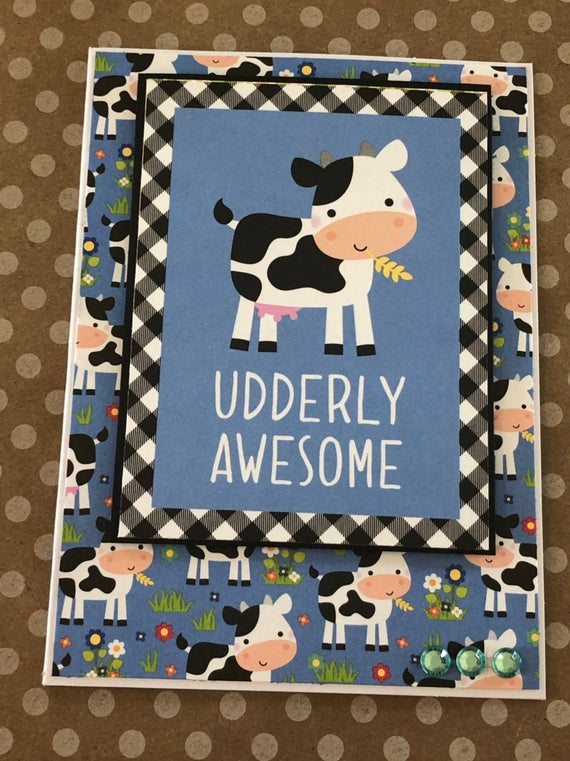 Doodlebug Down On the Farm UDDERLY CUTE 12&quot;X12&quot; Cardstock Paper Scrapbooksrus 