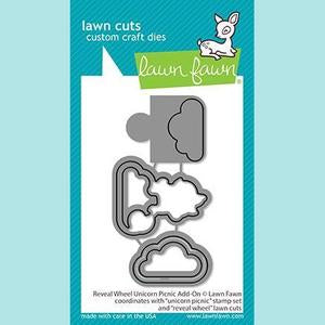 Lawn Cuts FORTUNE UNICORN PICNIC ADD ON Custom Craft Dies 5pc. Scrapbooksrus