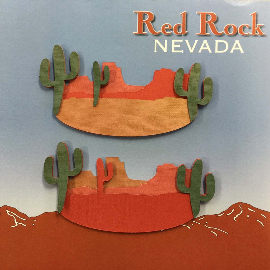 MOUNTAIN CACTUS Red Rock Travel Laser Cut Scrapbooksrus