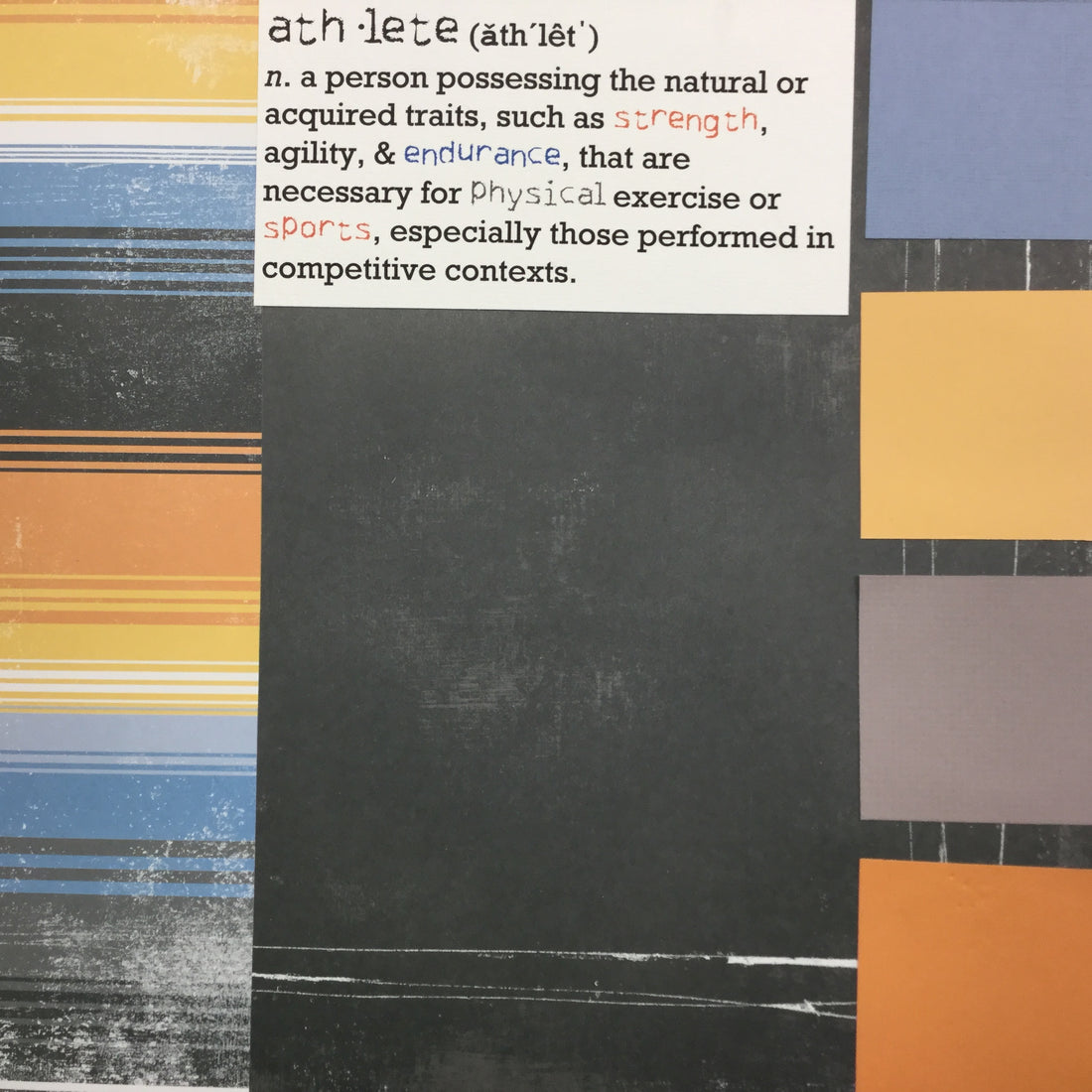 Premade Page ATHLETE 12"x12" Scrapbook Scrapbooksrus