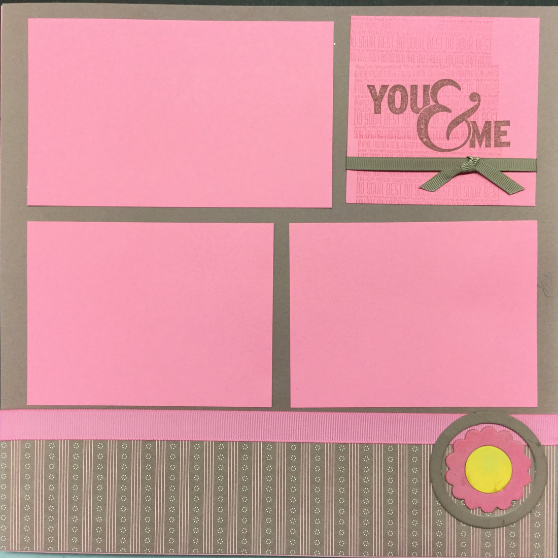 Premade Pages YOU &amp; ME (2) 12&quot;X12&quot; Scrapbook Pages Scrapbooksrus 