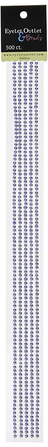 EyeLet Outlet PEARL STRIPS WHITE Self Adhesive 500 Pieces Scrapbooksrus
