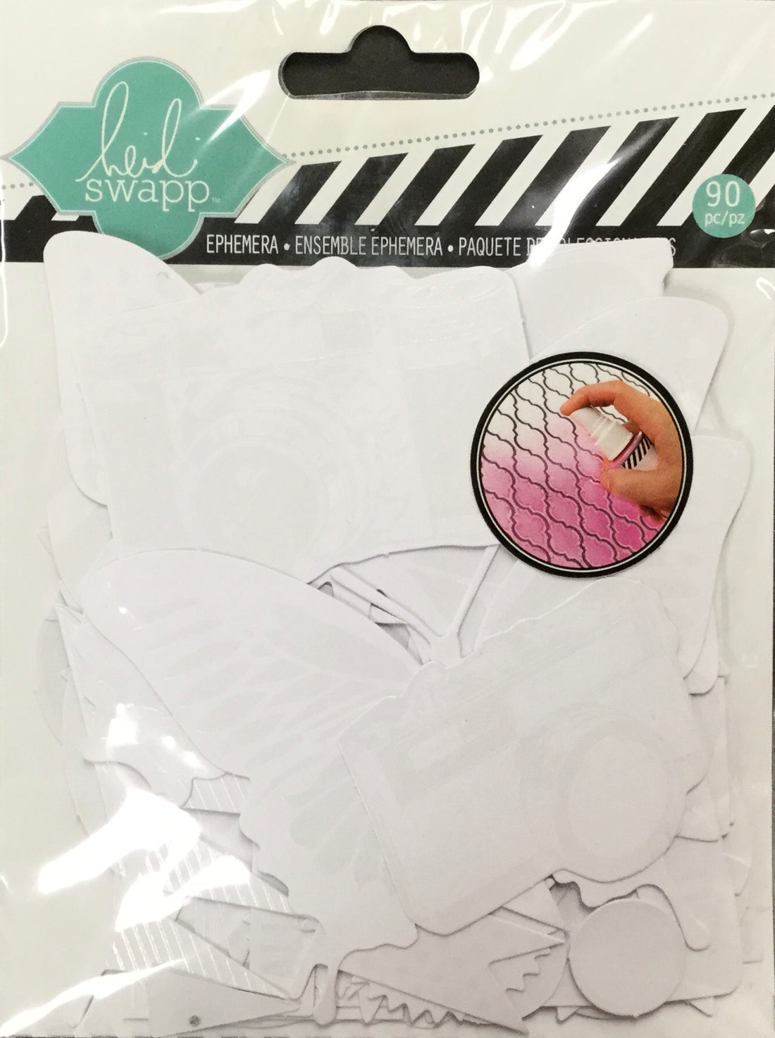 Pink Paislee Heidi Swapp BUTTERFLY Ephemera 90pc Scrapbooksrus