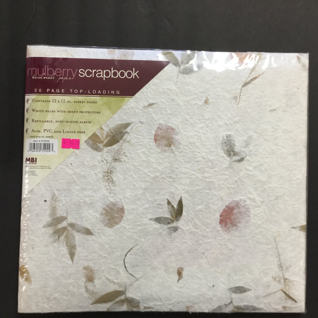 MBI 12”x12” Mulberry Scrapbook Album Scrapbooksrus