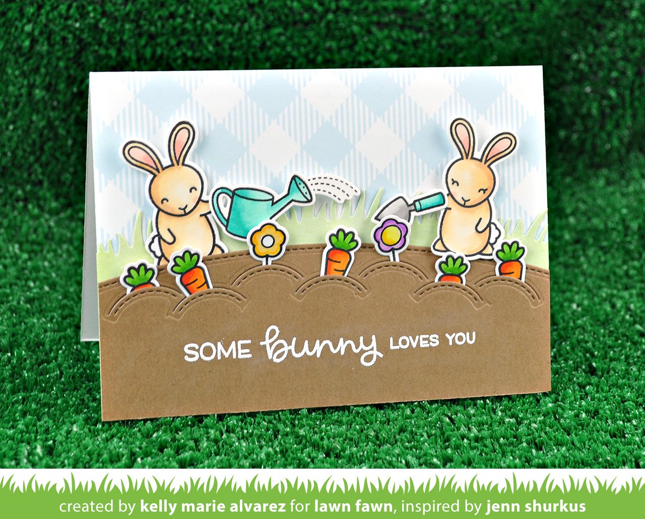 Lawn Fawn SOME BUNNY Easter Clear Stamps 29 pc