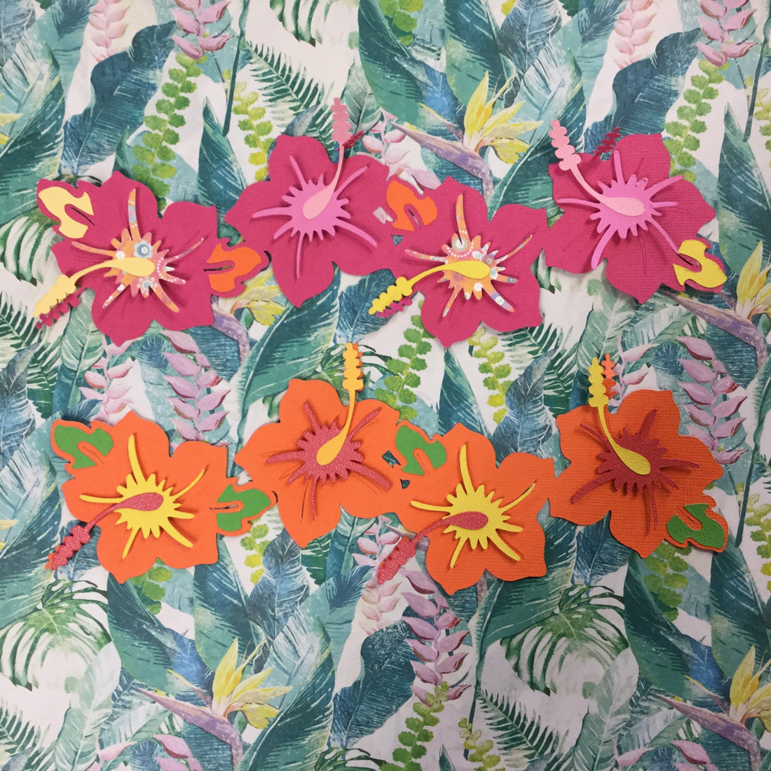 HIBISCUS BORDER Die Cut Embellishment Scrapbooksrus